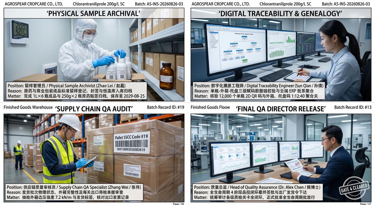 Batch traceability and retained-sample quality control verification